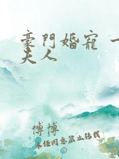 豪门婚宠 一品夫人