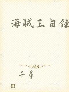 海贼王目录