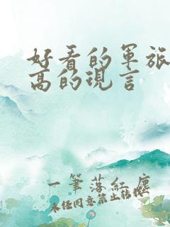 好看的军旅肉质高的现言