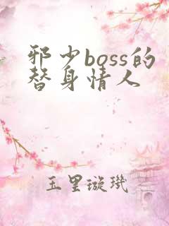 邪少boss的替身情人