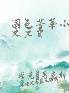 国色芳华小说全文免费