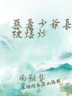 恶毒少爷长大后被爆炒