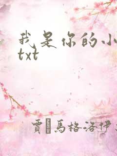 我是你的小小狗txt