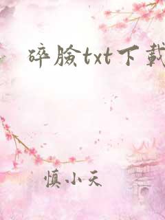 碎脸txt下载