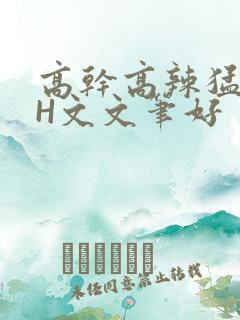 高干高辣猛高辣H文文笔好