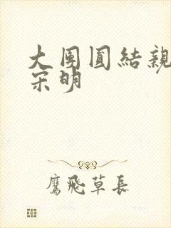 大团圆结亲情会宋明