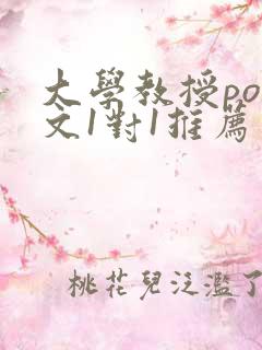 大学教授pop文1对1推荐