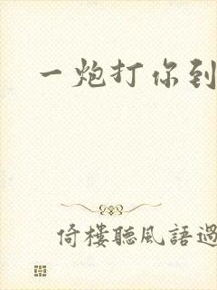 一炮打你到天亮