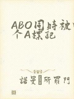 ABO同时被四个A标记