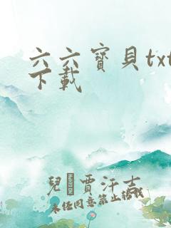 六六宝贝txt下载