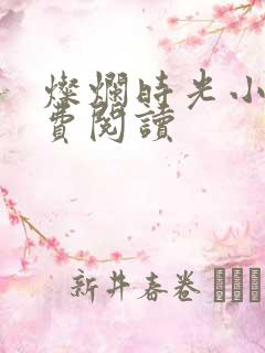 灿烂时光小说免费阅读