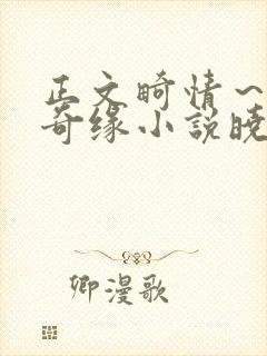 正文畸情～内裤奇缘小说晓雯