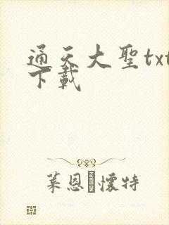 通天大圣txt下载