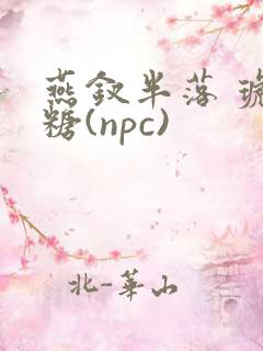 燕钗半落 琥珀糖(npc)