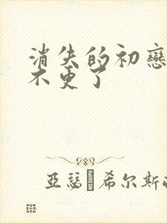 消失的初恋为啥不更了