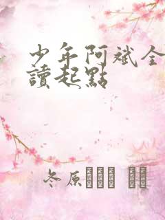 少年阿斌全文阅读起点