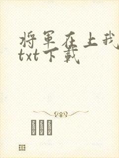 将军在上我在下txt下载