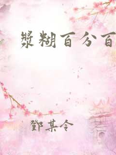 浆糊百分百全文