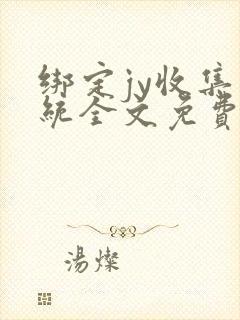 绑定jy收集系统全文免费阅读