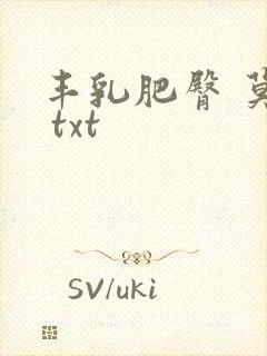 丰乳肥臀 莫言 txt