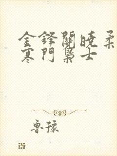 金锋关晓柔小说寒门枭士