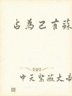 占为己有苏静初