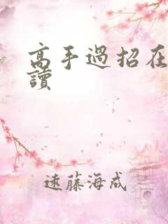 高手过招在线阅读