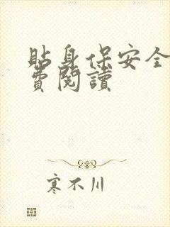 贴身保安全文免费阅读