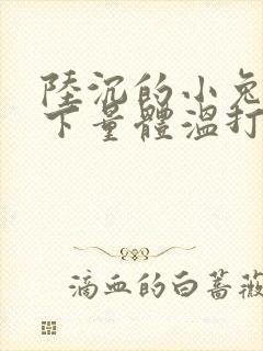 陆沉的小兔子趴下量体温打针