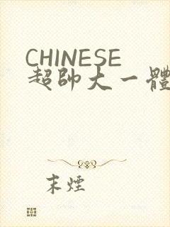 CHINESE超帅大一体育系精牛