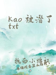 kao 被潜了txt