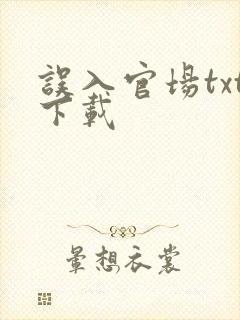 误入官场txt下载