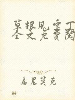 草根风云丁长生全文免费阅读