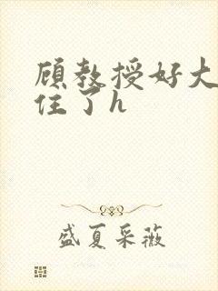 顾教授好大含不住了h