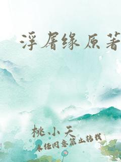 浮屠缘原著小说