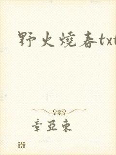 野火烧春txt