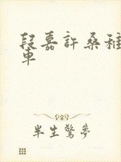 段嘉许桑稚浴室车