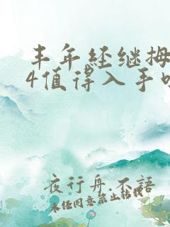 丰年经继拇中文4值得入手吗