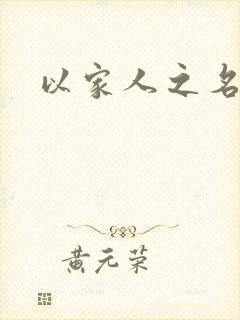 以家人之名原著