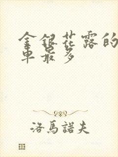 金银花露的哪个车最多