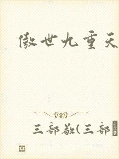 傲世九重天小说
