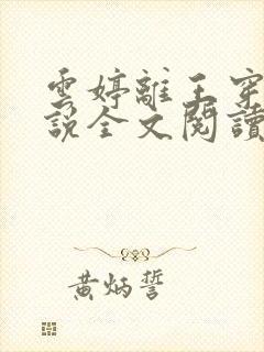 云婷离王穿越小说全文阅读