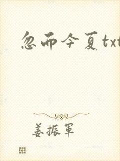 忽而今夏txt