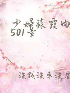 少妇苏霞肉欲第501章