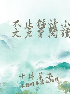 不止钟情小说全文免费阅读