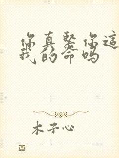 你真紧你这是要我的命吗