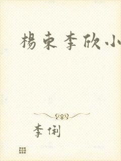 杨东李欣小说