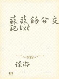 苏苏的公交车日记txt