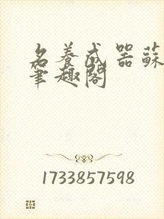 名养成器苏沫沫笔趣阁