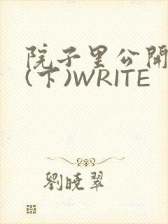 院子里公开惩戒(下)WRITE
